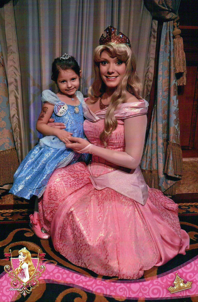 Abby with Disney Princess