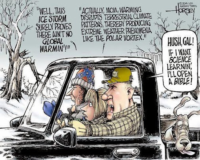 Global warming cartoon