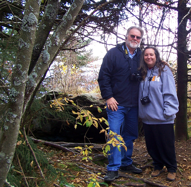 Cindy and I at the top of Waterrock Knob near the Blue Ridge Parkway