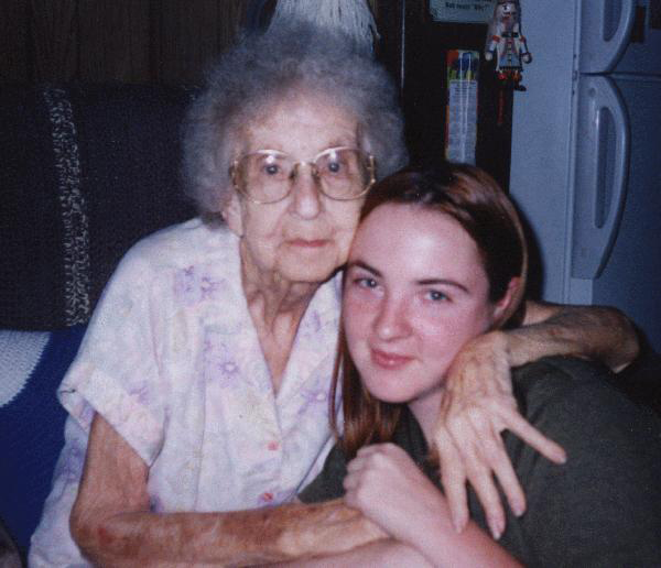 Ann at age 24 with Nana just a couple of months before Nana passed away in 1999. 