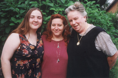 Ann with Cindy and my mom, sometime in 2000 or 2001, I believe, so Ann will be 25 or 26