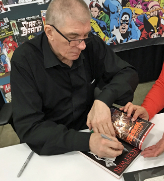 Jim Shooter signing my book