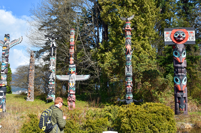 Totems at Stanley Park in Vancouver
