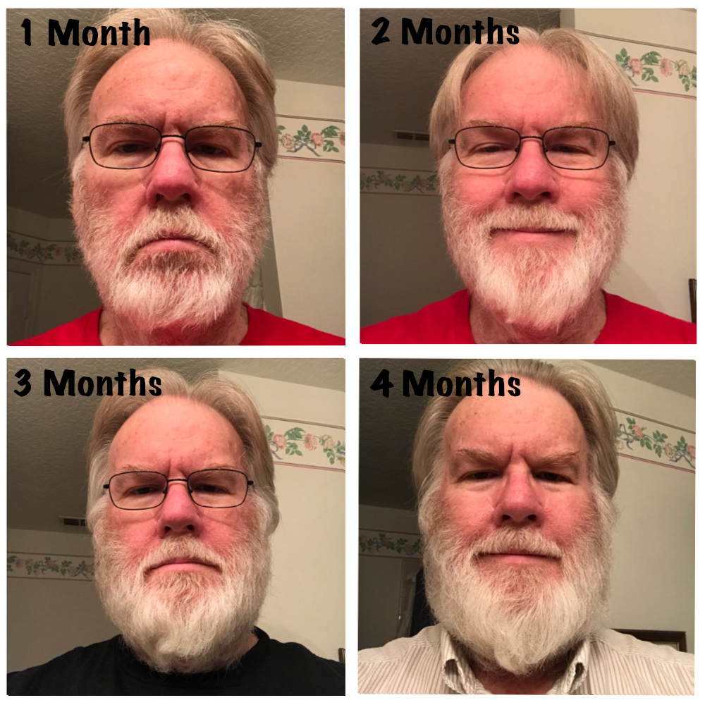 Jeff Beard Growth in 4 Month Stages