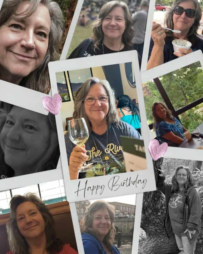 Happy Birthday Photo Collage of Cindy.