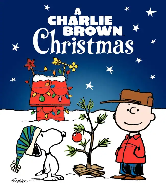 “A Charlie Brown Christmas” title shot.