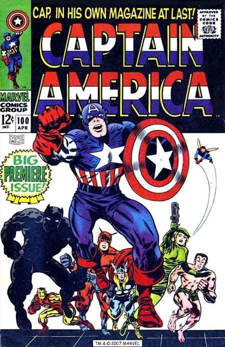 Cover of Captain America #100